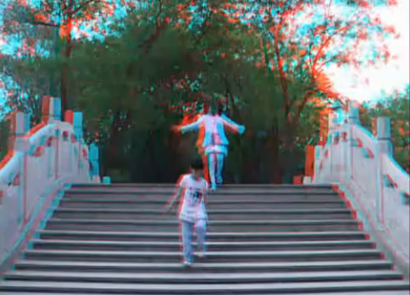 3D立体拍摄唐山凤凰山公园